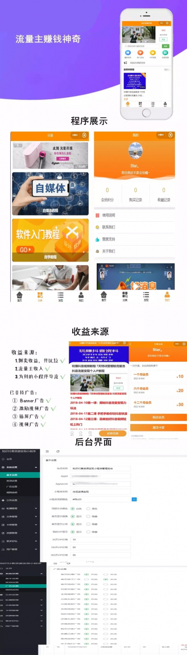 最新博客小程序/虚拟资源变现小程序/知识付费微信QQ双端小程序/流量主赚钱神器_亲测插图