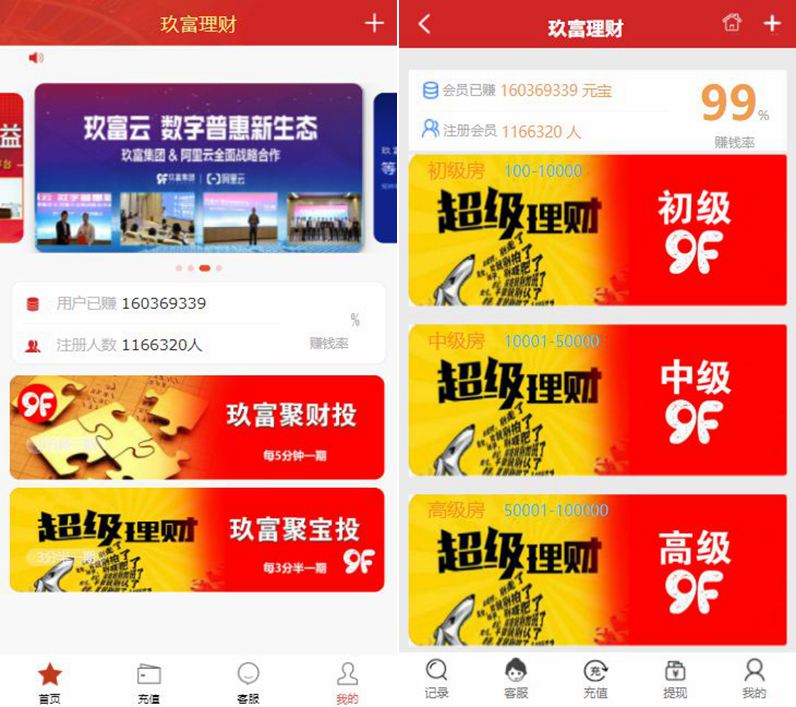 最新玖富PC28理财盘_服务器打包源码_带微信登录+支付接口插图