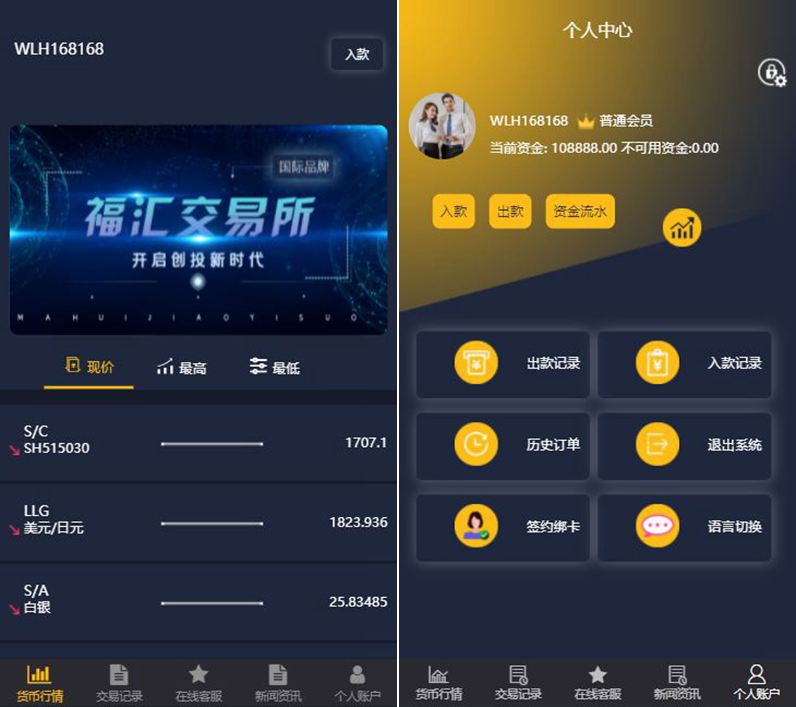 ThinkPHP 福汇微盘源码二开+时间盘+K线采集插图