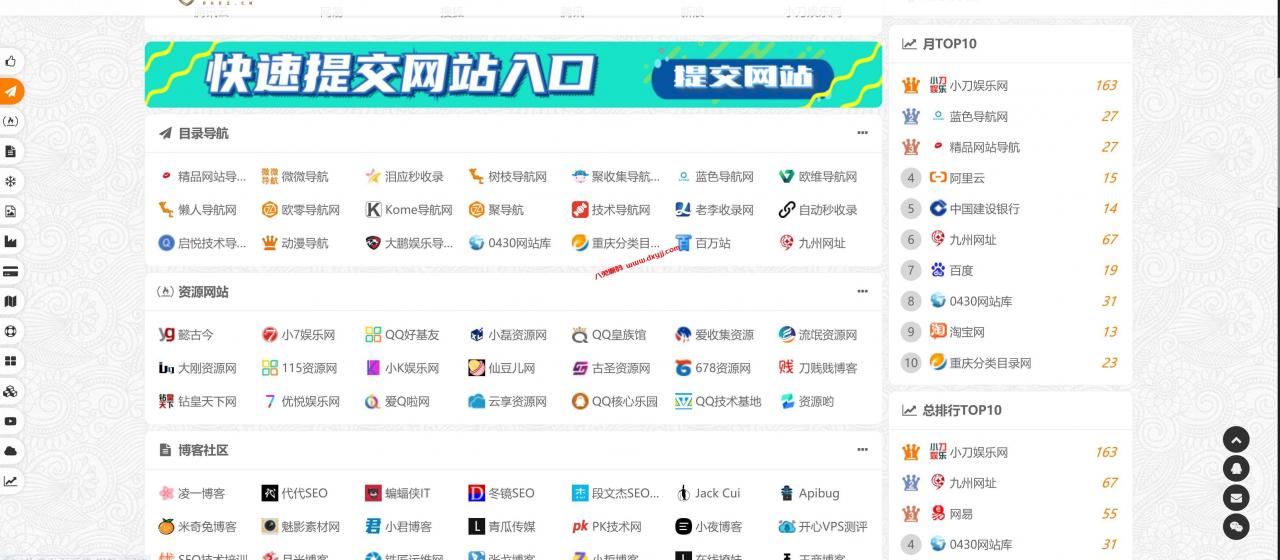 网站导航源码 站长导航二开源码 网站提交自动秒收录插图