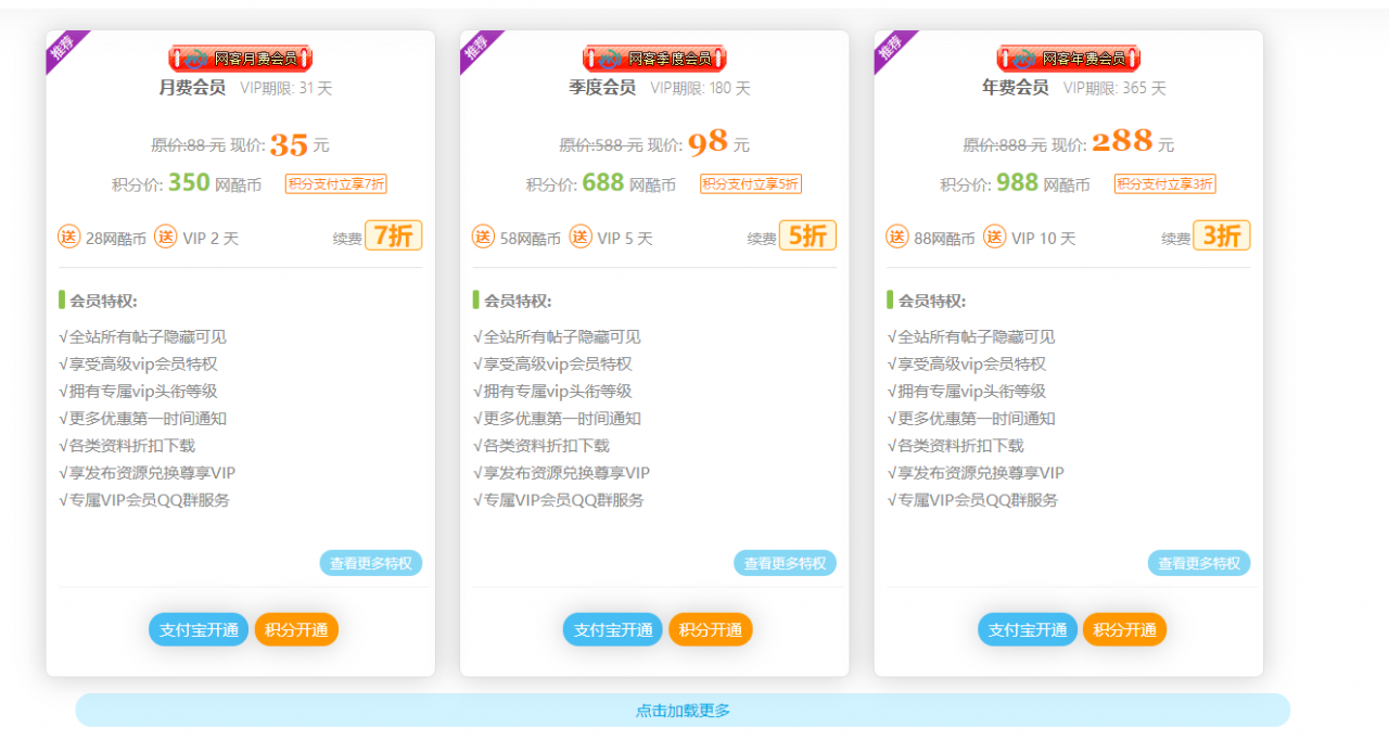 discuz尊享VIP会员购买 3.0二开版插图