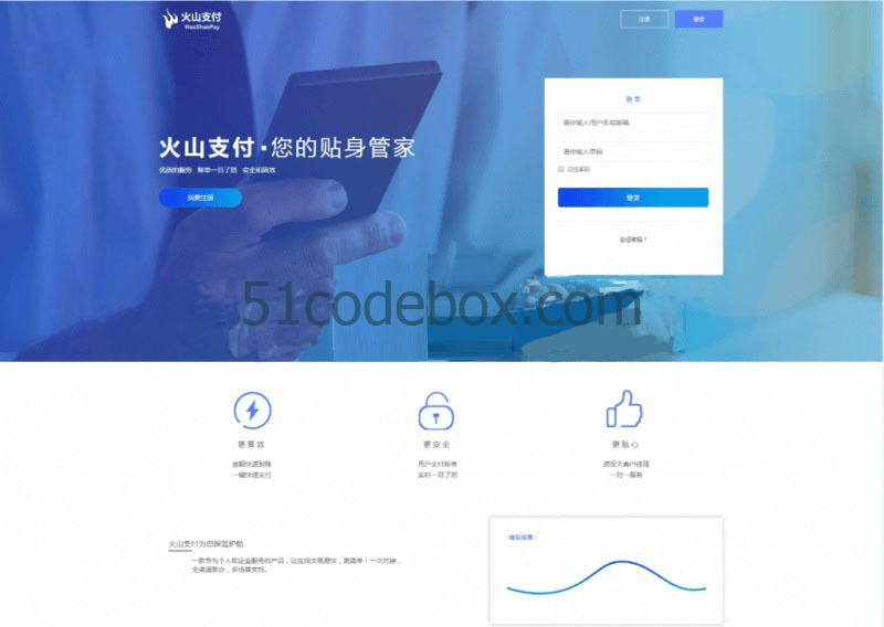 网站源码 火山支付网站源码-免签支付源码-即时到账插图