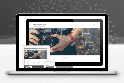 PHP 摄影科技传媒网站源码 婚纱摄影类企业网站 易优CMS源码模板