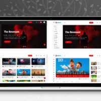 响应式 社交媒体电影视频网站模板HTML5源码