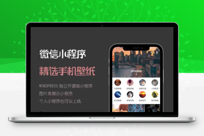手机壁纸小程序源码 支持激励视频广告 带订阅 去授权