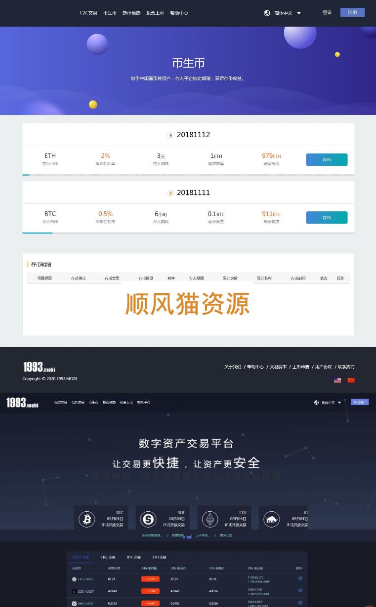 1993猫力币区块链交易平台 带机器人 |Gateio|数字货币交易所|USDT|BTC|ETH|ERC 完整源码插图